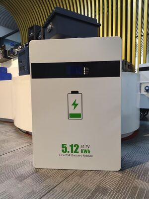 48V 51.2V 100Ah LiFePO4 Battery Pack 5kWh Wall Mounted Residential Off Grid Solar Home Energy Storage Battery Built-in BMS