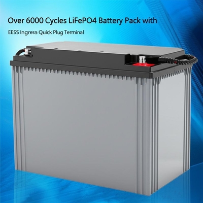 6000-এর বেশি চক্রের LiFePO4 ব্যাটারি প্যাক, IP65 সুরক্ষা এবং EES-6mm কুইক প্লাগ টার্মিনাল সহ