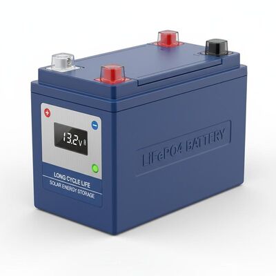 Long Cycle Life 12V LiFePO4 Battery Pack Safe Rechargeable Lithium Iron Phosphate Battery Suitable for Solar Energy Storage