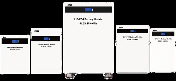 জি টেক ৫১.২ভি ২০০Ah ১০KWH ওয়াল মাউন্টেড LiFePO4 ব্যাটারি সোলার এনার্জি স্টোরেজের জন্য দীর্ঘ সাইকেল লাইফ সহ