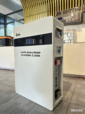 G TECH 25.6V 200Ah 5KWh Wall Mounted LiFePO4 Battery for Home Energy Storage with Long Cycle Life