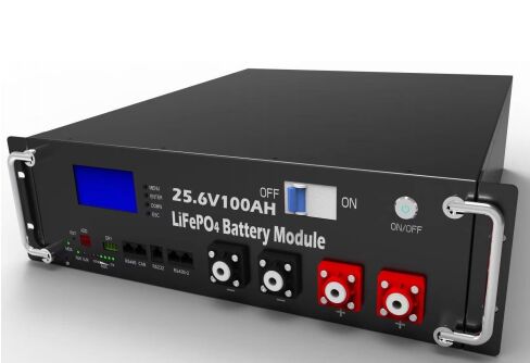 LiFePO4 ব্যাটারি প্যাক 25.6V 100Ah 2.56KWh ইউপিএস পাওয়ার স্টেশন জন্য র্যাক মাউন্ট শক্তি সঞ্চয় ব্যাটারি