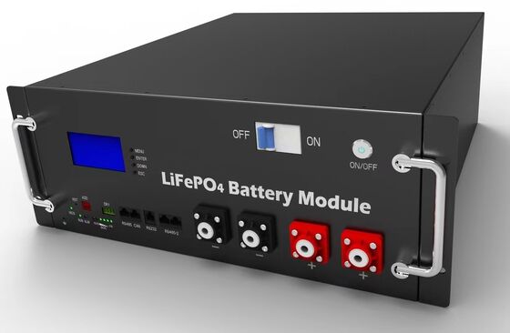 LiFePO4 ব্যাটারি প্যাক 25.6V 200Ah 51.2KWh ইউপিএস পাওয়ার স্টেশন জন্য র্যাক মাউন্ট শক্তি সঞ্চয় ব্যাটারি