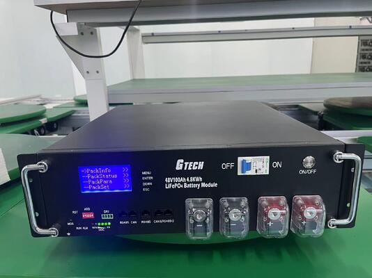 51.2V 100Ah 5kWh র্যাক-মাউন্ট LiFePO4 ব্যাটারি প্যাক আবাসিক অফ গ্রিড সৌর হোম শক্তি সঞ্চয় ব্যাটারি বিল্ট ইন স্মার্ট BMS