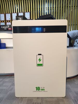 51.2V 200Ah 10kWh LiFePO4 ব্যাটারি প্যাক ওয়াল মাউন্ট আবাসিক অফ গ্রিড সৌর হোম শক্তি সঞ্চয় ব্যাটারি বিএমএস সহ